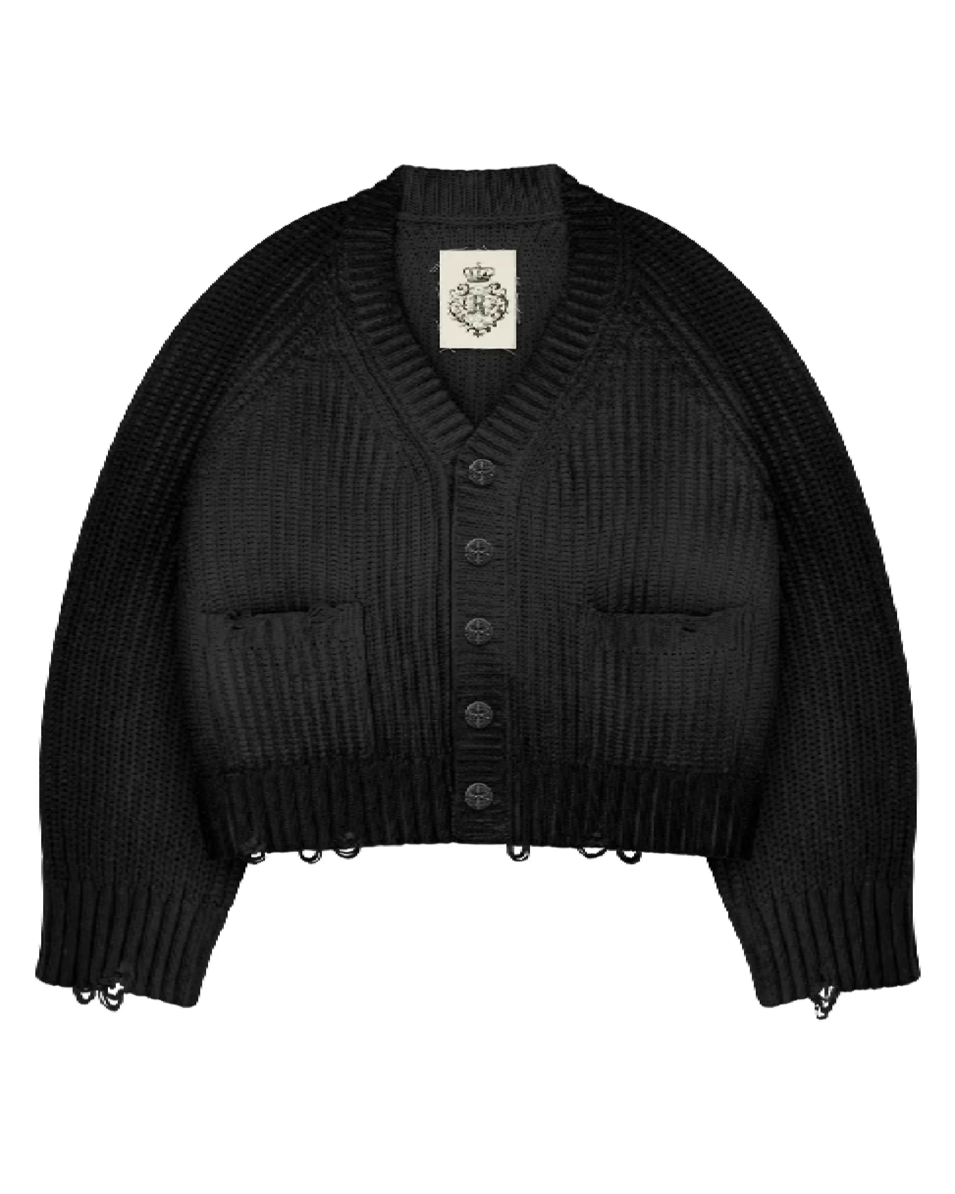 Reaven Sunfaded Cardigan Black (1) Reaven Sunfaded Cardigan Black (1)