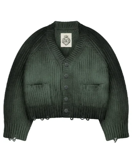 Reaven Sunfaded Cardigan Green (1)