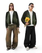 Reaven Sunfaded Cardigan Green (7)