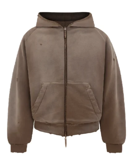 Reaven Thermal Zip Hoodie Cappuccino (1)