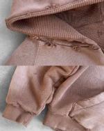 Reaven Thermal Zip Hoodie Cappuccino (4)