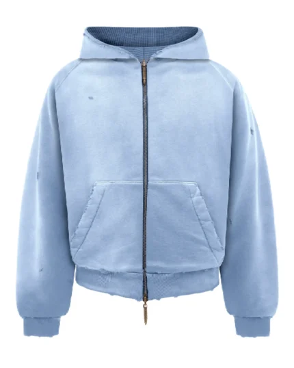 Reaven Thermal Zip Hoodie Sky Blue (1)