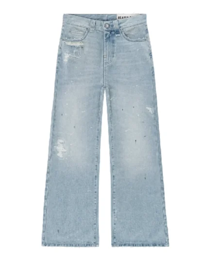 reaven bootcut denim jeans paint (1)