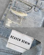 reaven bootcut denim jeans paint (3)