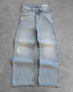 reaven bootcut denim jeans paint (5)