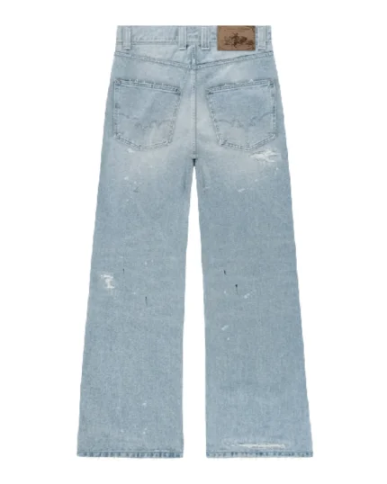 reaven bootcut denim jeans paint (8)