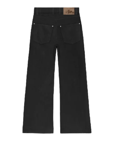 reaven bootcut denim jeans raw black (10)