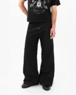 reaven bootcut denim jeans raw black (7)