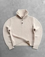 reaven funnel neck knit beige (5)