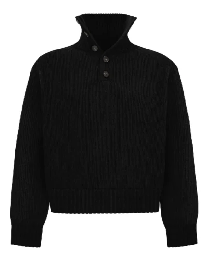 reaven funnel neck knit black (1)
