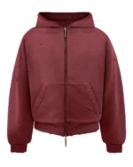 reaven thermal zip hoodie burgundy (1)