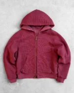 reaven thermal zip hoodie burgundy (5)