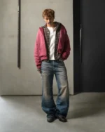 reaven thermal zip hoodie burgundy (7)